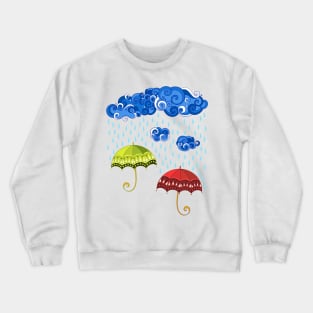 Fairytale Weather Forecast Print Crewneck Sweatshirt